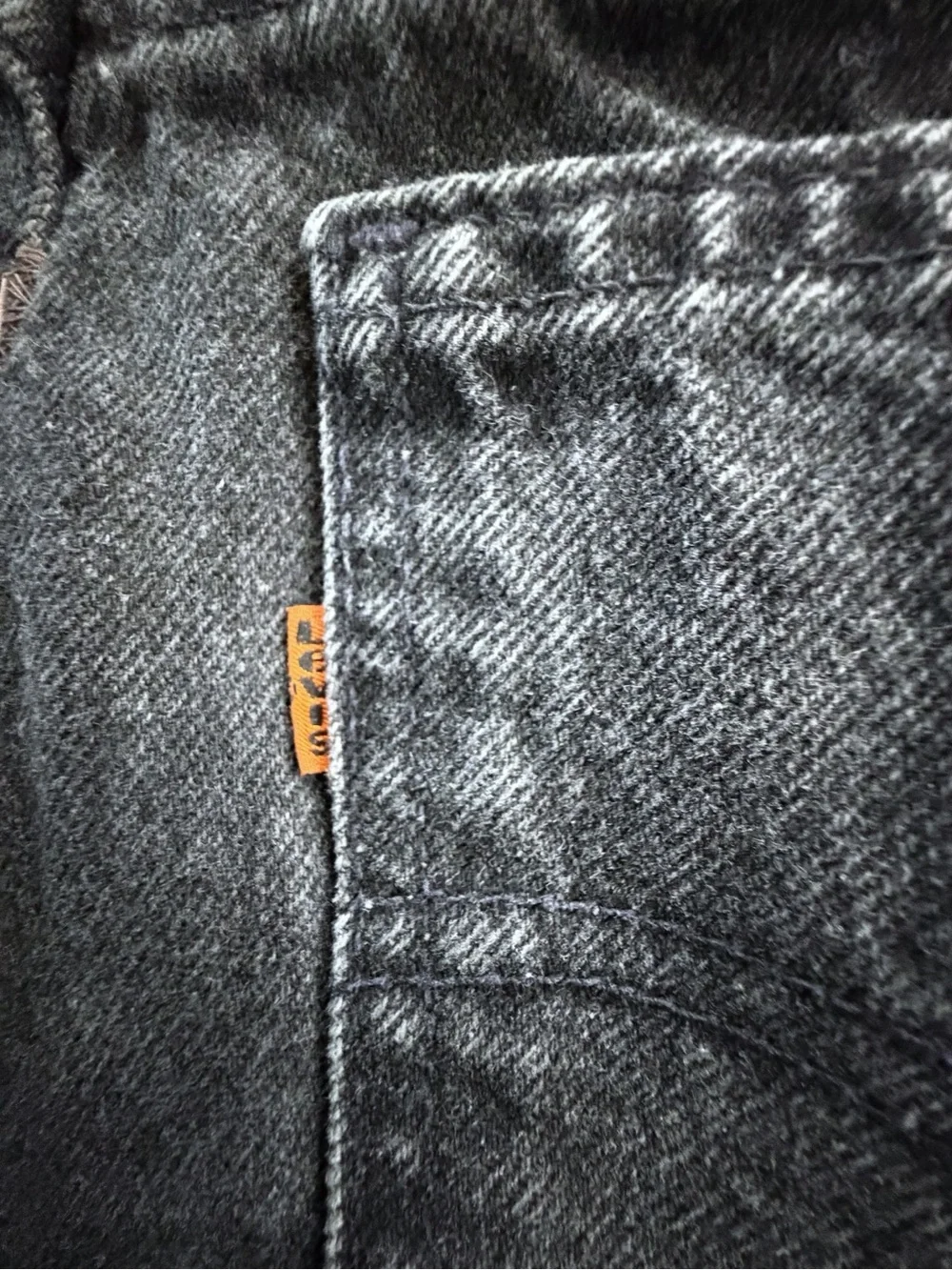 Vintage Levi's 550 Men's 38x32 Black Denim Patchwork Maxi Skirt Grunge Y2K